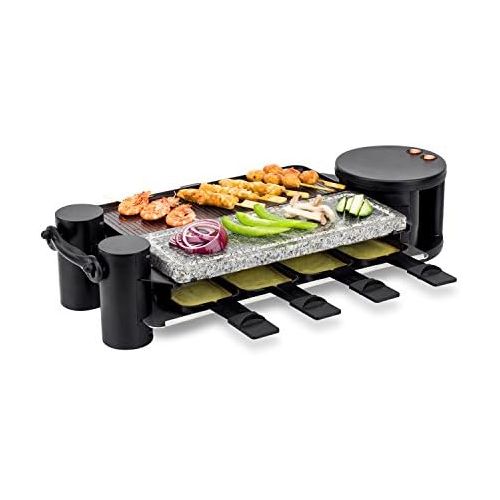  H.Koenig RP360 Raclette / 8 Personen / 4 Funktionen / 360° Drehgelenk / klappbar / 1200 W