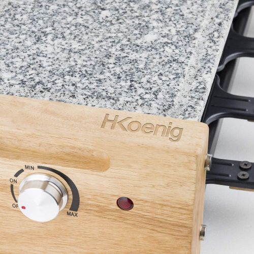  H.Koenig H.KOENIG WOD8 Wooden Raclette Device for 8 People