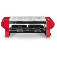 H.Koenig RP2 Raclette-Gerat / 2 Personen / mit Steingrill / 350 W / rot