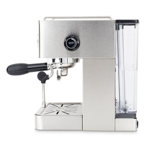  H.Koenig EXP530 Espresso Machine / 1,7 L Wassertank / Warmeplatte / Milchschaumduese / 15 bar / Edelstahl / silber