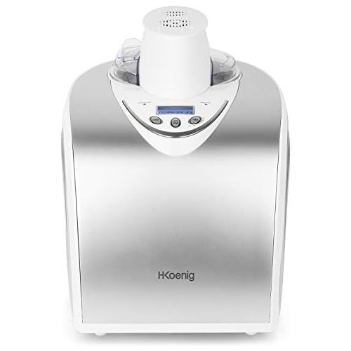  H.Koenig professionelle Eismaschine HF180 - Elektrisch - 1 L - 135 W - Kuehlfunktion - Schnelle Zubereitung - Eis, Frozen Joghurt und Sorbet