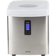 H.Koenig Eiswuerfelmaschine KB15 - ca. 15 kg Eiswuerfel pro Tag - Produktionszeit 6-13 min. - 3 Eiswuerfelgroessen - Wasserstandsanzeige, 100 W - Edelstahl - Silber -