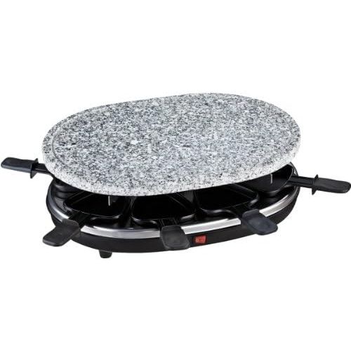  [아마존베스트]H.Koenig RP85 Raclette 8-Person Grill with Granite Stone, 900 Watt