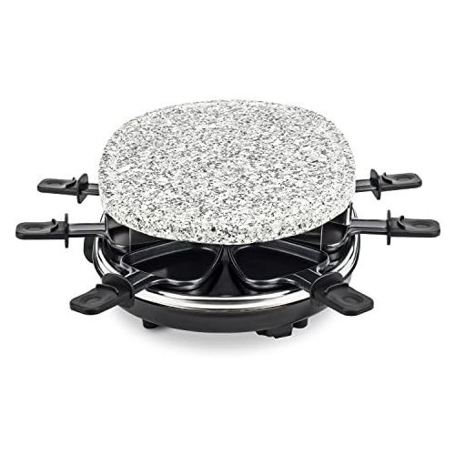  [아마존베스트]H.Koenig RP85 Raclette 8-Person Grill with Granite Stone, 900 Watt