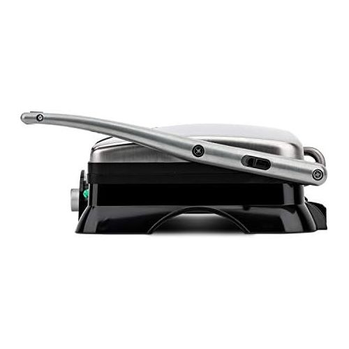  [아마존베스트]H.Koenig GR20 Contact Grill, Fully Hinged, metallic