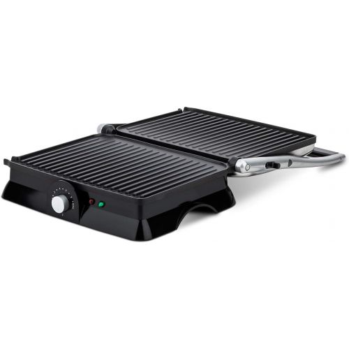  [아마존베스트]H.Koenig GR20 Contact Grill, Fully Hinged, metallic