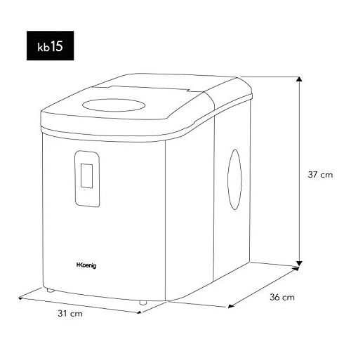  [아마존베스트]H.Koenig KB15 Ice Cube Maker, 150 Watt