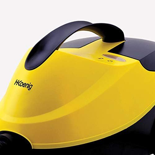  [아마존베스트]H.Koenig NV6200 Steam Cleaner / 4 Bar / Autonomy 45 Minutes / Ready in 8 Minutes / Powerful 2000 W / Compact / Multifunction Home Office Furniture Car / 10 Accessories Included