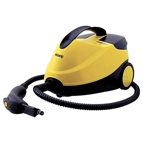  [아마존베스트]H.Koenig NV6200 Steam Cleaner / 4 Bar / Autonomy 45 Minutes / Ready in 8 Minutes / Powerful 2000 W / Compact / Multifunction Home Office Furniture Car / 10 Accessories Included