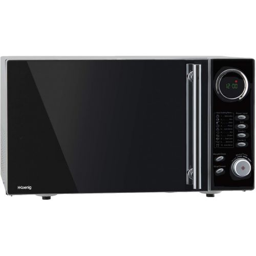  [아마존베스트]H.Koenig VIO9 Microwave, 900 W, 25 Litre Cooking Chamber, Microwave with Grill and Combinable Cooking Functions, 10 Automatic Cooking Programs, Glossy Black