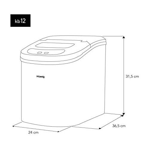  [아마존베스트]H.Koenig KB12 Ice Cube Maker