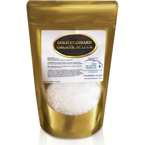  H2O Air Water Americas Gold Standard Organic Sulfur Crystals 6lb - 99.9% Pure MSM Crystals - Largest Granular Flakes Available! 3rd Party...