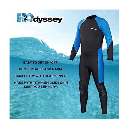  Catalina 7mm Men's Semi-Dry Wetsuit - Cold Water Deep Sea Swim Suit