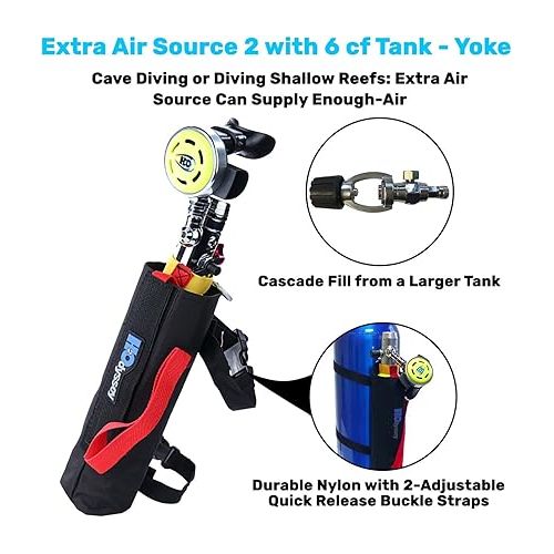  Extra Air Source 2 with 6 cf Tank - Yoke