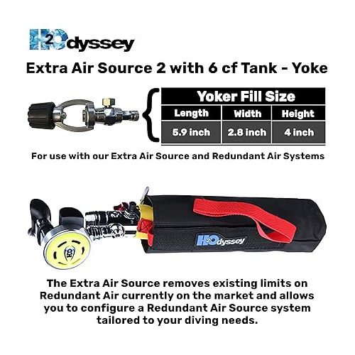  Extra Air Source 2 with 6 cf Tank - Yoke