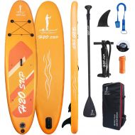 H2OSUP Inflatable Paddle Board - 6 Thick Stand Up Paddle Board,with Durable SUP Accessories,Extra D-Rings,Non-Slip Deck SUP Boards for Adults Youth