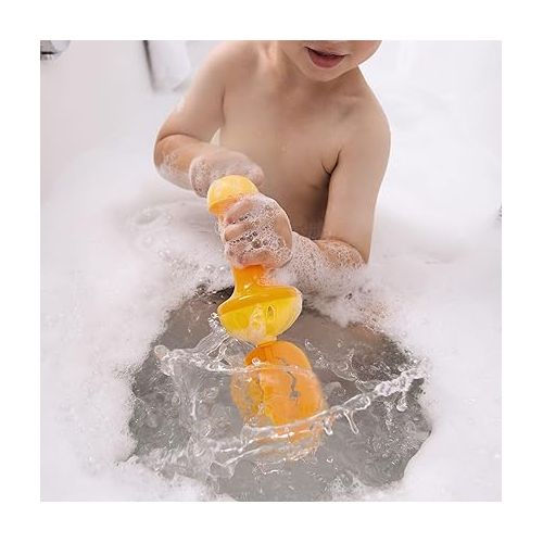  HABA Bubble Bath Whisk Yellow - Tub Time Extra Bubbles Bath Toy for Toddlers to Enhance Sensory Play, Motor Skills, Hand-Eye Coordination and Fun Play in The Bath