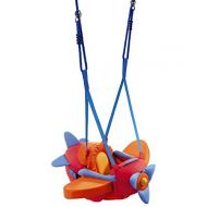 HABA Aircraft Swing  Indoor Mounted Baby Swing with Adjustable Straps, Seatbelt & Propeller for Ages...