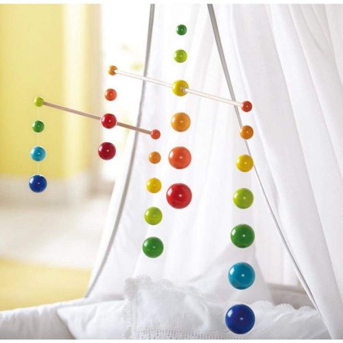  HABA Nursery Room Wooden Mobile Rainbow Balls (Made in Germany)