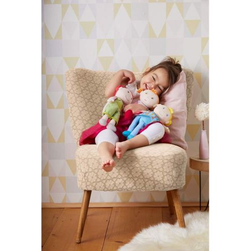  [아마존 핫딜]  [아마존핫딜]HABA Haba 303730 - Kuschelpuppe Roya, Weiche Stoffpuppe, fuer Babys ab 1, 5 Jahren, mit Strampelanzug aus Flauschigem Fleece, Ideales Geschenk zur Geburt oder Taufe