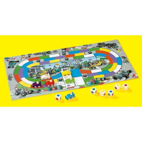  HABA Monza - A Car Racing Beginners Board Game Encourages Thinking Skills - Ages 5 and Up (Made in Germany)
