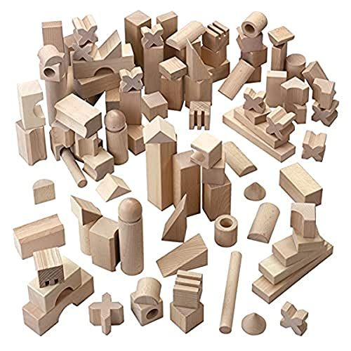  HABA Basic Building Blocks 102 Piece Extra Large Wooden Starter Set (Made in Germany)