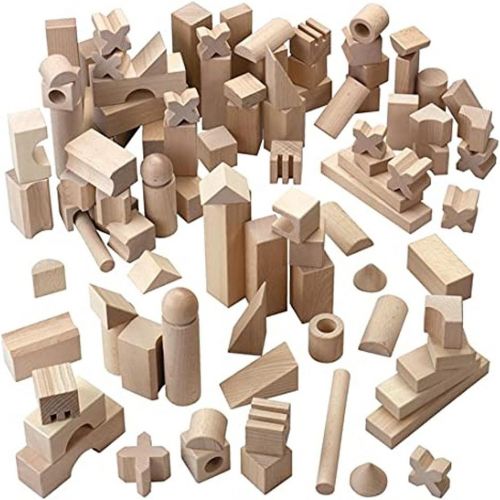  HABA Basic Building Blocks 102 Piece Extra Large Wooden Starter Set (Made in Germany)