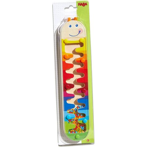  [아마존베스트]HABA Rainmaker Wormy - Wooden Rainbow Music Shaker Maze for Ages 2 and Up