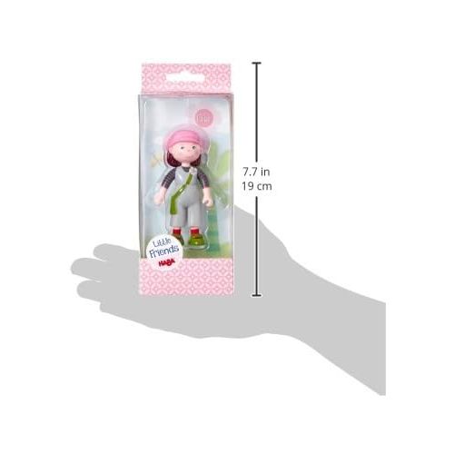  HABA Little Friends Elise - 4 Dollhouse Toy Figure with Pink Hat
