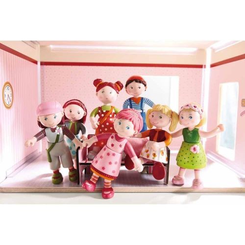  HABA Little Friends Felicitas - 4 Dollhouse Toy Figure with Red Pigtails