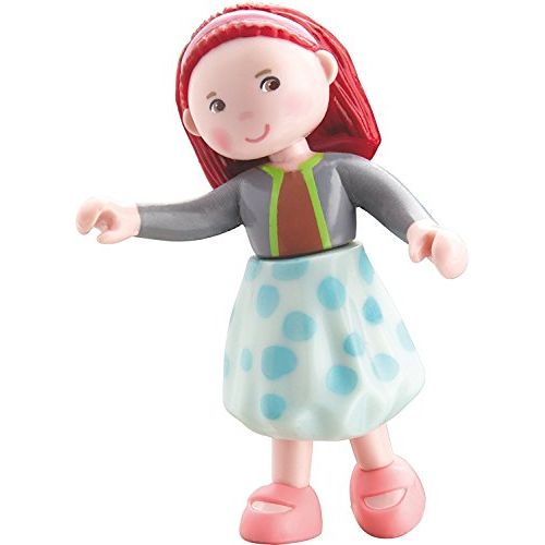  HABA Little Friends Imke - 4 Dollhouse Doll Toy Figure with Red Hair & Headband