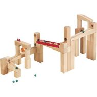 HABA Ball Track Large Basic Set - 42 Piece Wooden Marble Run for Beginner to Expert Architects Ages 3 to 10 (Made in Germany)