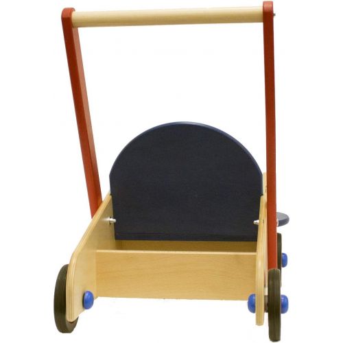  HABA Walker Wagon - First Wooden Push Toy with Seat & Storage for 10 Months and Up (Made in Germany)