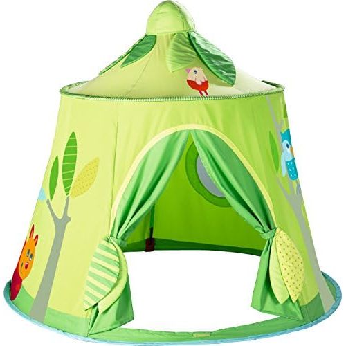  HABA Magic Forest Play Tent - Free-Standing Fabric Hut with Mesh Window and Door for Ages 18 Months and Up