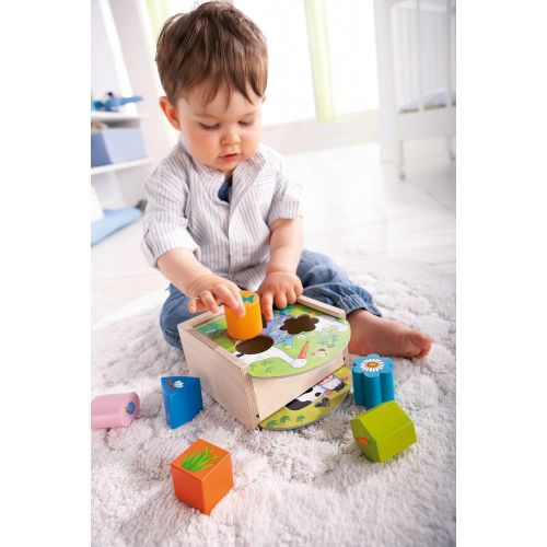  HABA Animals Sorting Box - Wooden Shape Sorter and Matching Toy for Ages 1 and Up (Made in Germany)