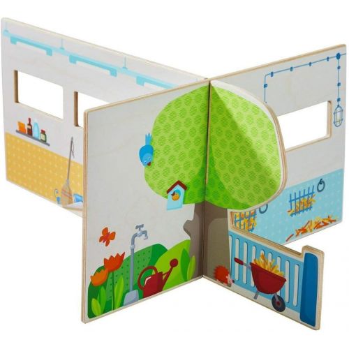  HABA Little Friends Veterinary Clinic Play Set - 4 Detailed Rooms with 1 Vet Figure, Kitten, Kennels and Accessories