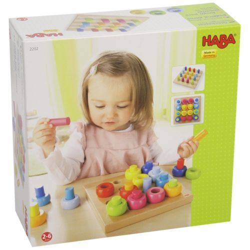  HABA Rainbow Whirls Pegging Game (Made in Germany)