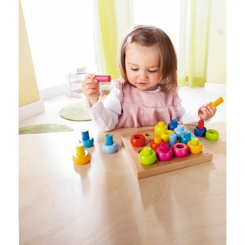  HABA Rainbow Whirls Pegging Game (Made in Germany)