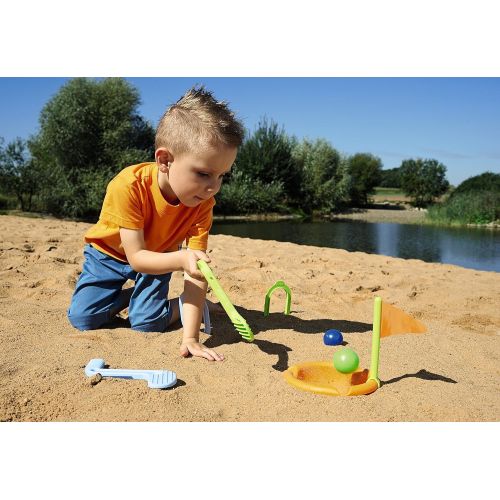  HABA Sand Golf - Hole in One Fun at the Beach - Active Outdoor Putting Set for Children Ages 3 and Up