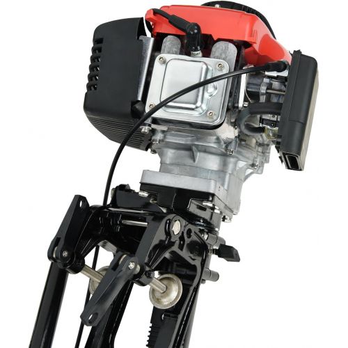  HAFIY 3.64HP 24 Stroke Heavy Duty Outboard Motor Boat Engine wWater Air Cooling System