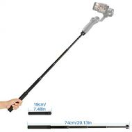 HAFOKO Handheld Adjustable Extension Rod for Gimbal ? 29’’ Selfie Retractable Stick Compatible with DJI Osmo Mobile 2 DJI Osmo 3 /Feiyu/Zhiyun Smooth Q & 4 with 1/4 Thread Handhled Pole