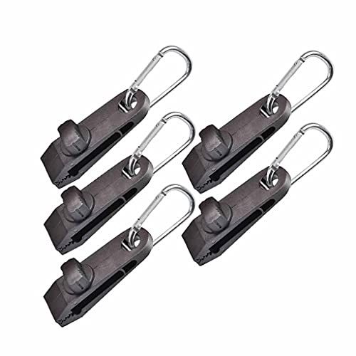  HAHFKJ 10pcs Tarp Clips Heavy Duty Windproof Awning Clamp Grip Tent Clips Camping Carabiner Hook Buckle Clip Camping Accessory for Outd