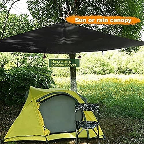  HAHFKJ 350x280cm Waterproof Tarp Tent Shade Outdoor Camping Hammock Rain Fly Garden Awning Canopy Sunshade (Color : A)