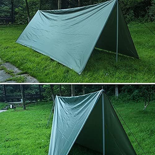  HAHFKJ Thickening Awning Tarp Tent Shade Waterproof Sun Shelter Garden Canopy Sunshade Outdoor Camping Hammock with Pegs Ropes 3x4 3x5m (Color : A)