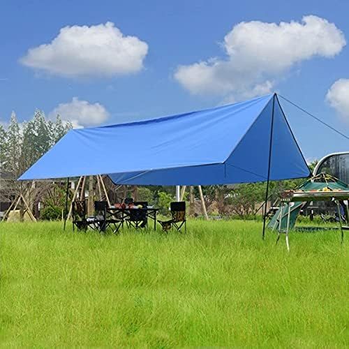  HAHFKJ 4.5x6m Sun Shelter Tent Tarp for Beach Waterproof Shade Outdoor Camping Hammock Rain Fly Pool Tarpaulin Garden Awning Canopy (Color : A)