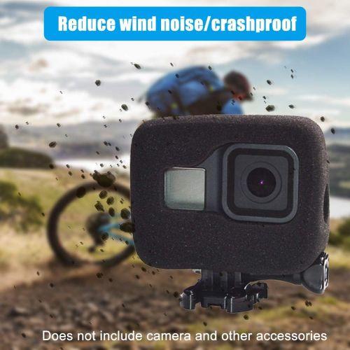  HAIFT Noise reducing Foam Sponge Windproof case for GoPro Hero 8 Black Camera,Reducing Wind Noise for Optimal Recording for Gopro Hero 8 Case Cover