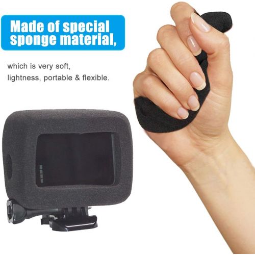  HAIFT Noise reducing Foam Sponge Windproof case for GoPro Hero 8 Black Camera,Reducing Wind Noise for Optimal Recording for Gopro Hero 8 Case Cover