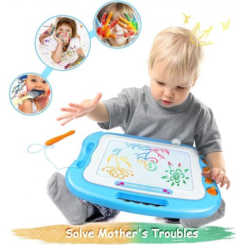  [아마존베스트]HAIMST Magnetic Drawing Doodle Board Toys for Girls Boys 3 4 5 6 7,Large Writing Board Painting Sketching Gifts for Toddler,Erasable Kids Drawing Pad