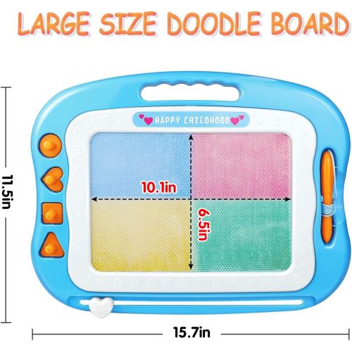  [아마존베스트]HAIMST Magnetic Drawing Doodle Board Toys for Girls Boys 3 4 5 6 7,Large Writing Board Painting Sketching Gifts for Toddler,Erasable Kids Drawing Pad