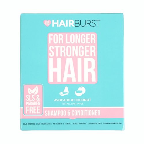  HAIR BURST HAIRBUST Shampoo and Conditioner 250ml - SLS & Paraben Free - for Longer, Stronger Hair